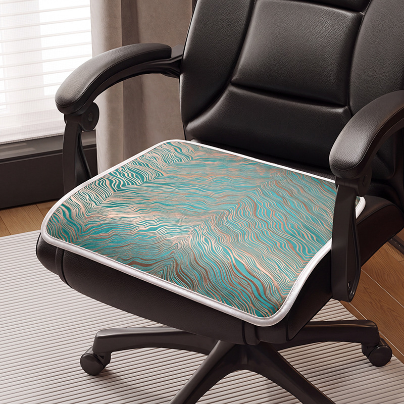 Verano silla de seda de hielo cojín de oficina ventilada antideslizante cojín de verano 2024 nuevo cojín de silla de comedor cojín taburetes