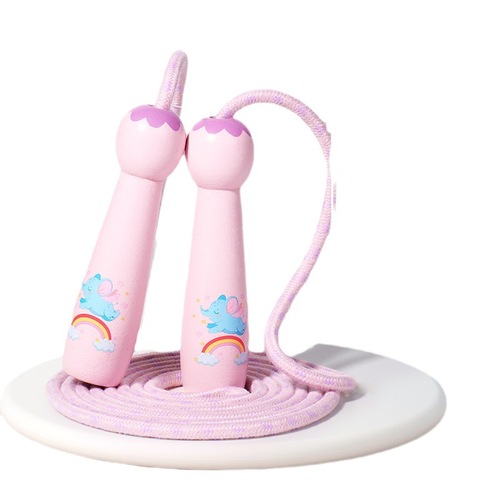 Children's skipping rope primary school boys and girls kindergarten first grade beginner sports adjustable wooden 5 professional 9 years old