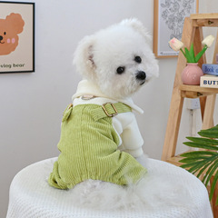 現物クロスボーダー爆金ペット子犬服源工場春秋金レジャー四足服ストラップズボン卸売り