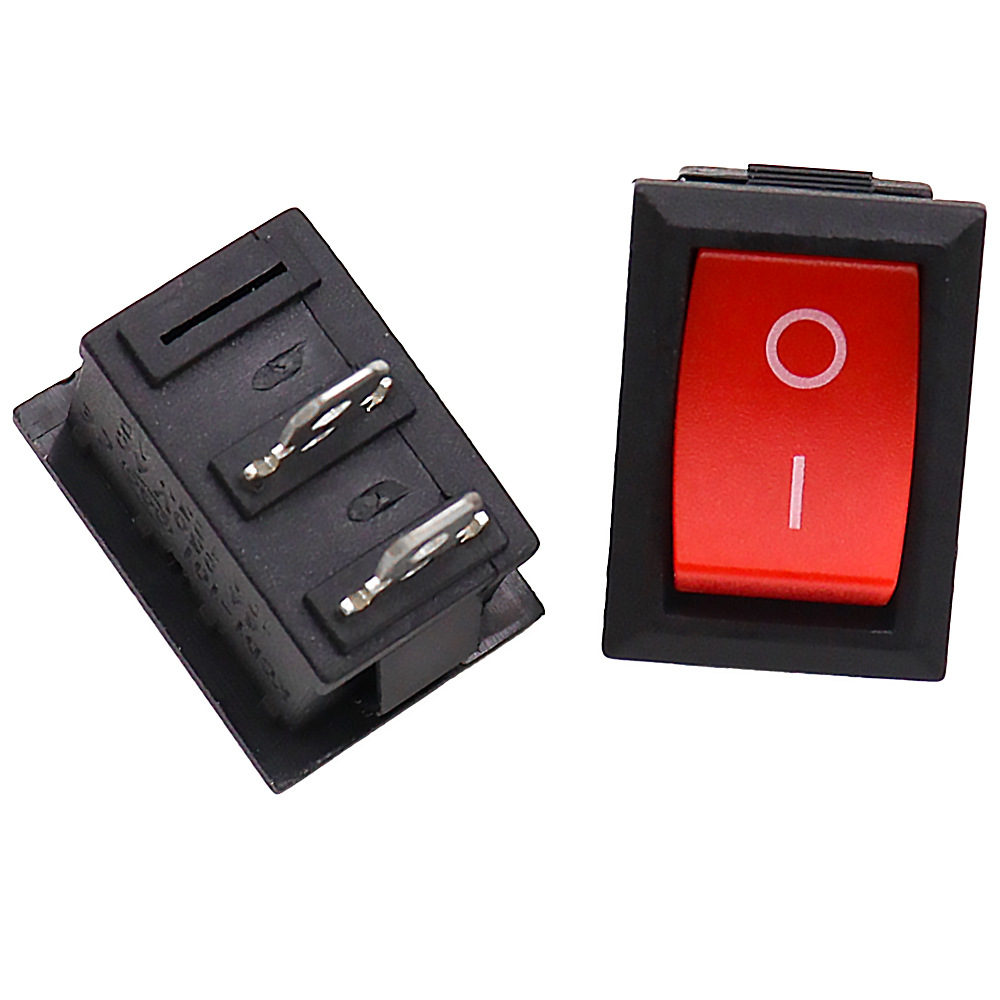 KCD1-101 rocker switch two-pin two-gear electrical power supply rocker switch three-pin 15*21 inclined plane light