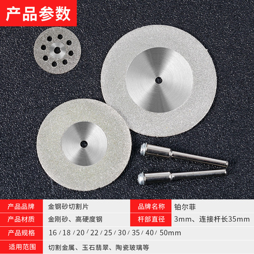 Emery cutting blade, electric grinding small saw blade, hole cutting blade, beautiful seam slice, glass jade polishing wheel grinding blade