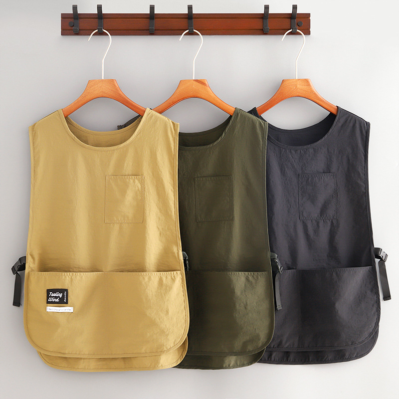 Fashionable Waterproof Apron Household Kitchen Workwear Vest Adult Anti-Stain Work Clothes Outer Wear Stain-Resistant Washer Printing Men Fashionable Waterproof Apron Household Kitchen Workwear Vest Adult Anti-Stain Work Clothes Outer Wear Stain-Resistant Washer Printing Men