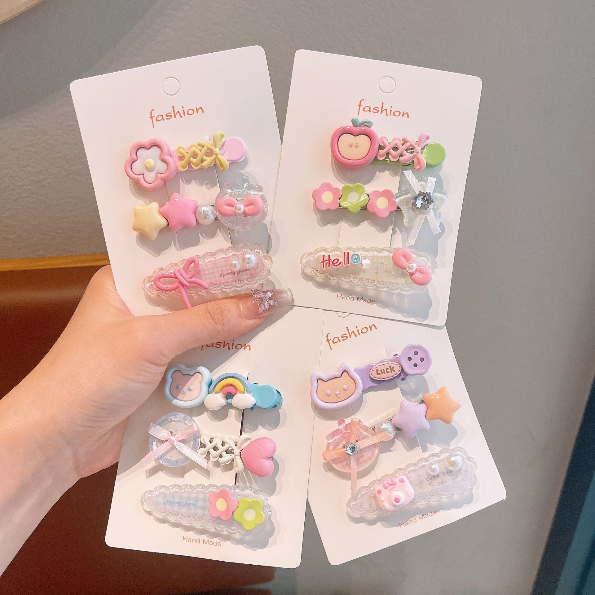 Clips para el cabello de bebé macaron clips para el cabello de niños no daña clips para el cabello de chicas clips laterales lindos toques para el cabello clips para el cabello