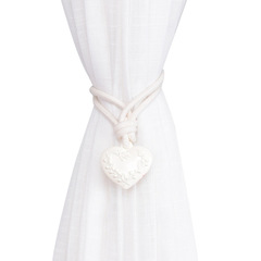 Simple modern curtain straps living room curtain buckle resin love hook hanging ball creative curtain rope straps