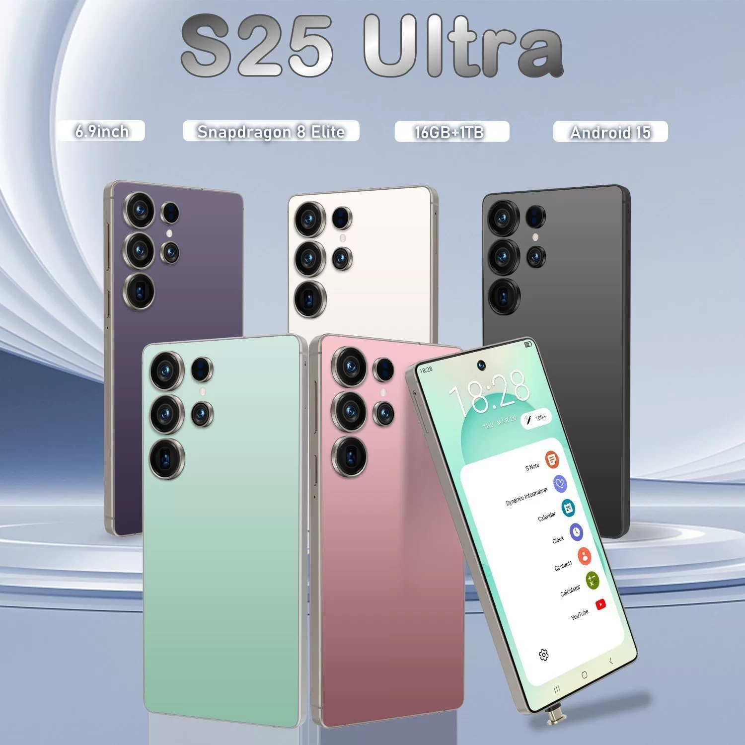 Cugo мобильный телефон, девять цветов, модель S25 Ultra, конфигурация 3+16GB, экран 7.3"