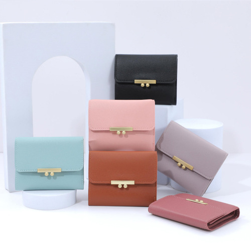 Cross-border factory direct sales women's wallet cute student wallet wallet ladies coin purse multiple card slots