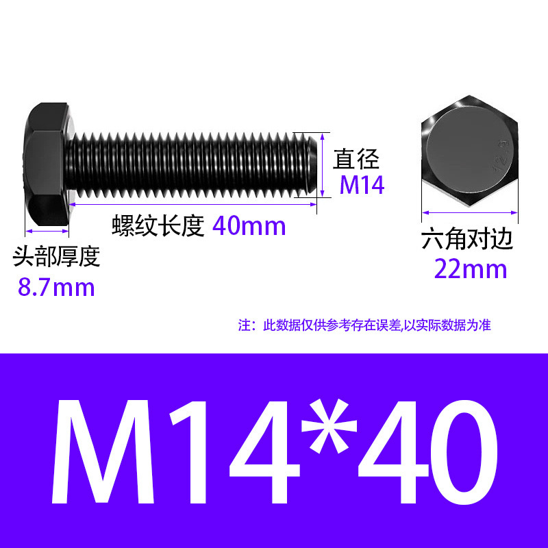 10.9级高强度螺栓M12-M36钢结构专用GB/T1228全螺纹外六角螺丝|undefined