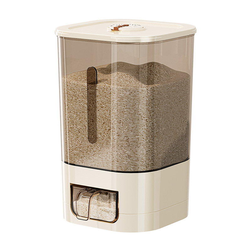 Barril de arroz sellado en el hogar, a prueba de insectos y a prueba de humedad, cubo de almacenamiento de granos, tanque de arroz 2024, nuevo contenedor de almacenamiento de arroz, caja de arroz