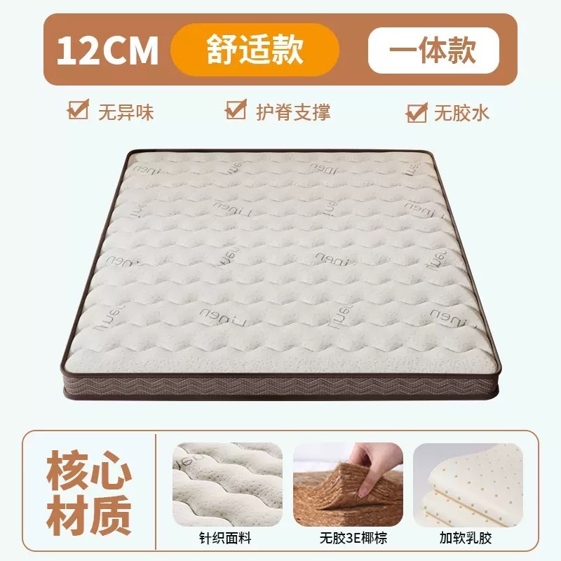 天然椰棕床垫硬垫子家用卧室偏硬棕榈护腰护脊10厘米床垫租房专用|undefined
