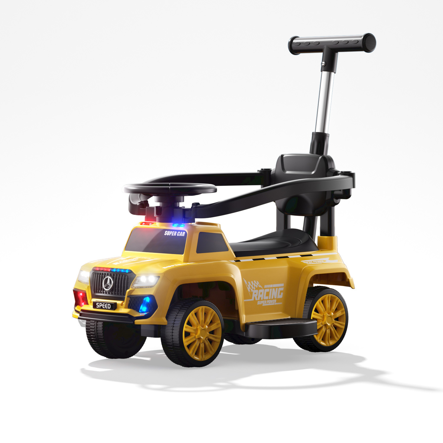 Nuevo patín eléctrico para niños patín anti-rollback puzzle educación temprana protección de seguridad caminante motocicleta de playa