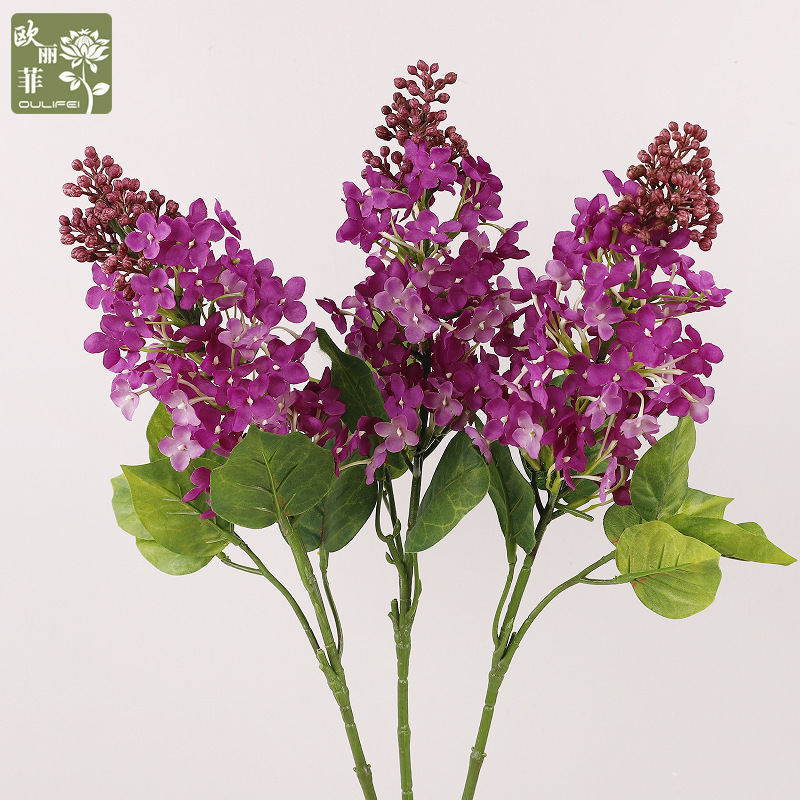 High-End Simulated Lilac Wedding Tension Flower Indoor Photography Props Living Room Decoration Simulated Lilac Wholesale
