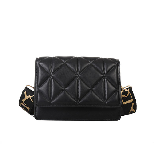  Spring New Fashion Wide Strap Single Shoulder Bag Crossbody Small Square Bag Women's Bag Supports Large Wholesale Mixed Batch