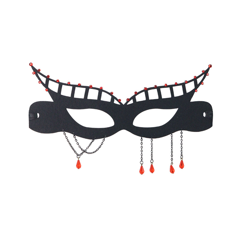 Nuevas máscaras de flores negras máscaras de baile máscaras de Halloween máscaras de mujeres máscaras de gato cos máscaras de mitad de cara