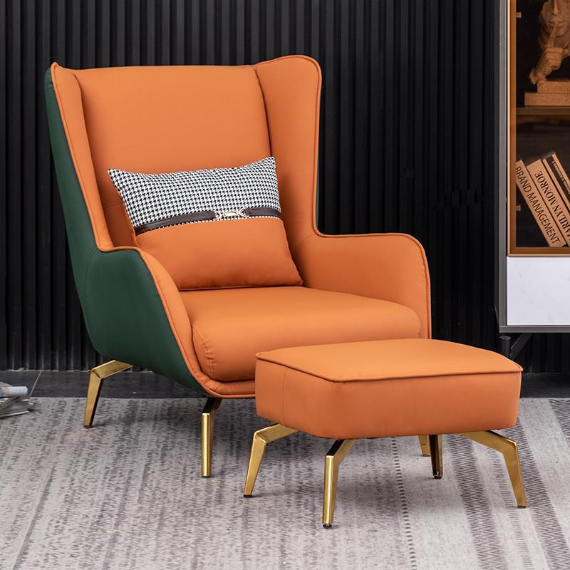 Dormitorio moderno de una sola silla simple sala de estar se puede acostar sofá individual de lujo ligero balcón perezoso diseñador de sofá doméstico