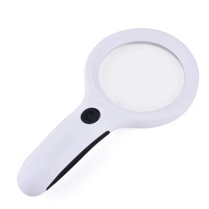 Ручной 8 светодиодный фиолетовый свет детектор денег свет резиновая ручка чтение увеличительное стекло 2,5 раза 8 раз мать и ребенок линзы 9588