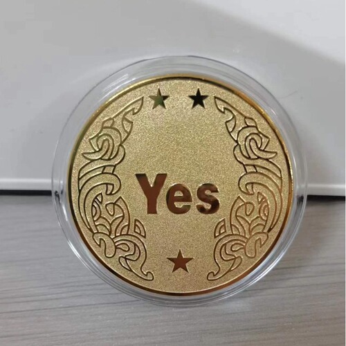 Custom Manufacturer YES/NO Decision Coin Commemorative Medal Magic Coin Coin Metal Craft Commemorative Coin Promotion Activity