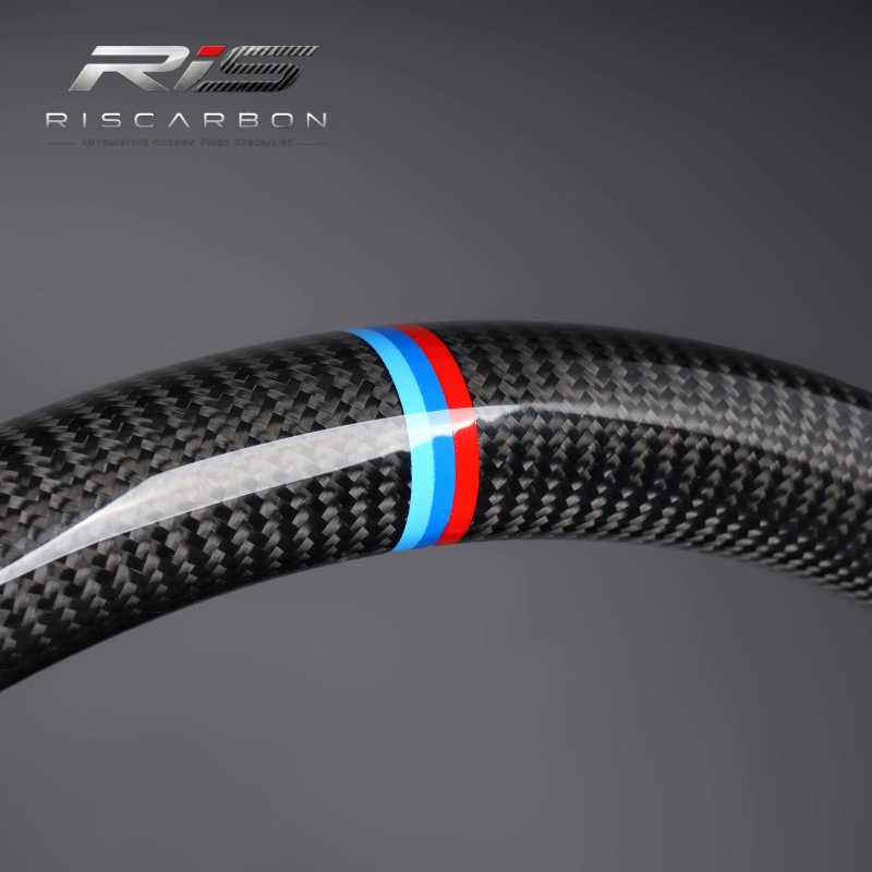 Carbon fiber M logo flat-bottom steering wheel compatible with BMW F30F10F11F15F16F20F25F18M3M5