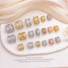 ������ɫ18K��΢��ʯС�U��diy�Ʒ������s�߼�����������