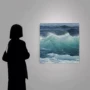 客厅海浪风景简约挂画