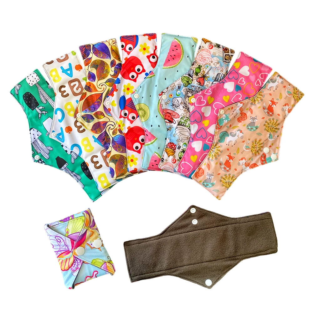 Goodbum Maternal Bamboo Charcoal Моющаяся гигиеническая салфетка многоразовая гигиеническая прокладка многоразовая прокладка для трусиков