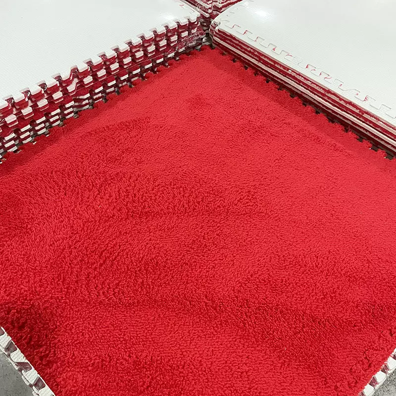 儿童泡沫地垫加厚家用拼接地板垫子宝宝卧室拼接地毯绒面地垫6060