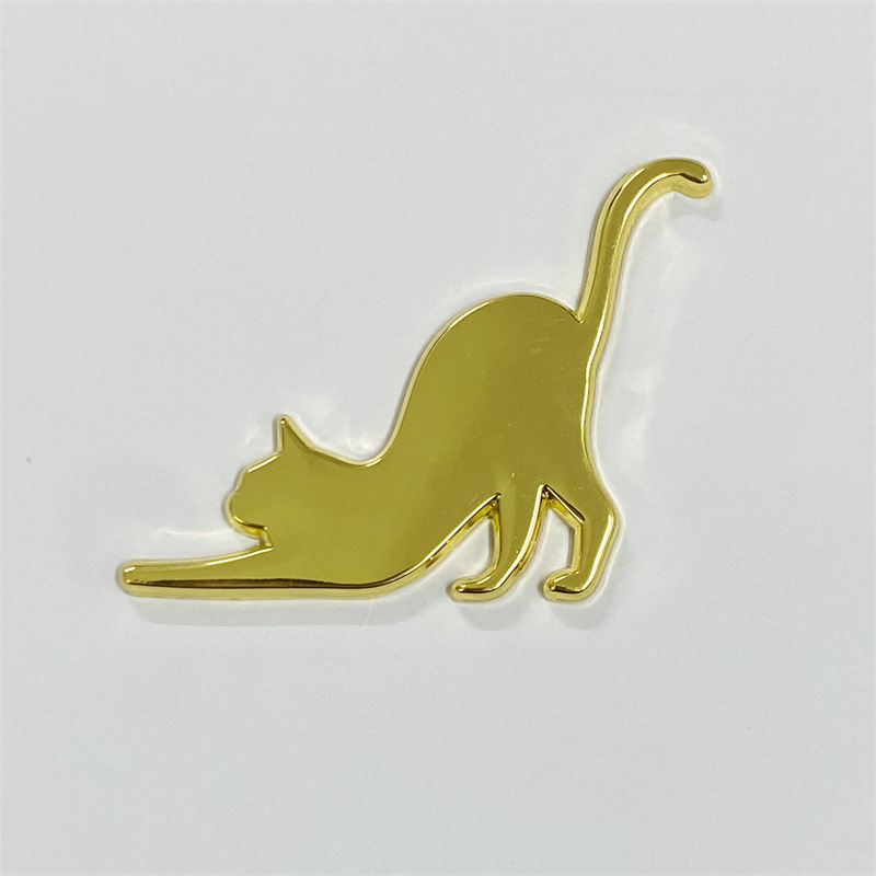 Adesivo decorativo per frigorifero, in metallo, personalizzato, con marchio laterale per auto, con gatto bianco, antigraffio, impermeabile_voghion.com