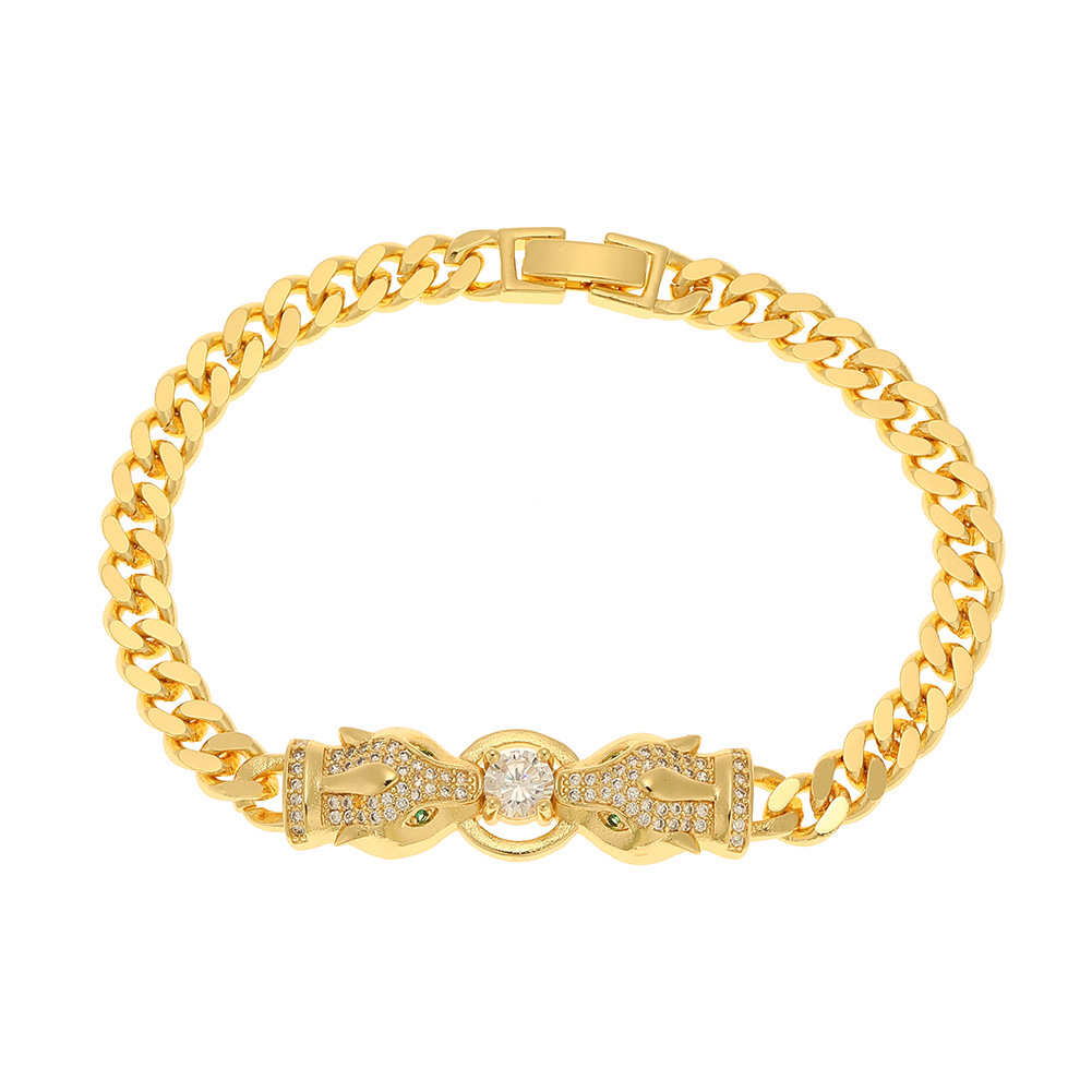 Fashion Animal Copper Gold Plated Zircon Bracelets
