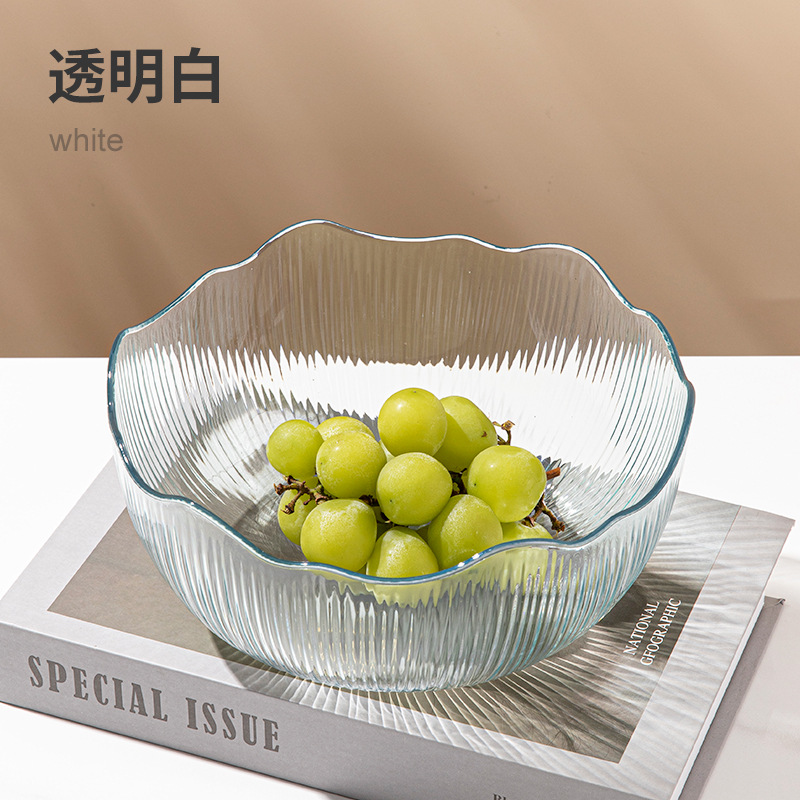 Mesa de centro de sala de estar a prueba de caídas y resistente a las caídas, plato de frutas, simple y moderno, estilo de lujo ligero, estilo de red, plato de bocadillos de gran capacidad al por mayor