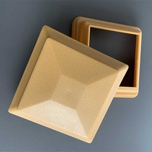 塑木围栏柱帽盖帽木塑栈道护栏柱帽柱裙立柱柱帽方管盖帽上下帽脚