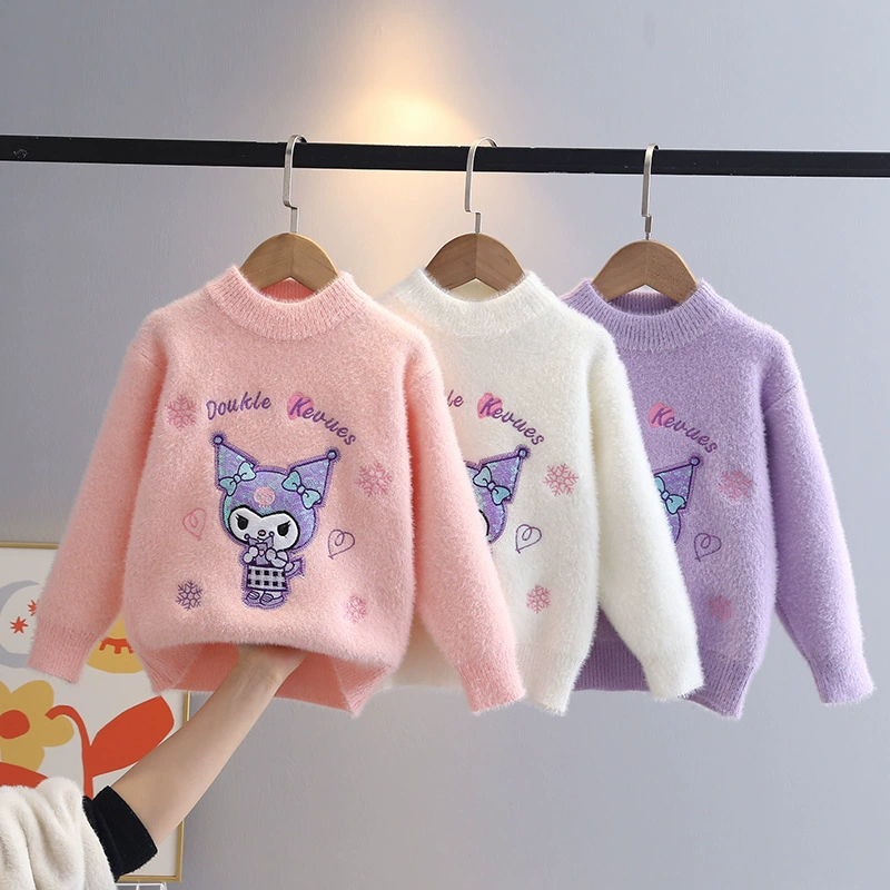 Девочка куроми норковый бархатный свитер пут осень-зима новый иностранный свитер