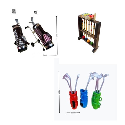 Dollhouse娃娃屋ob11食玩配件迷你微缩高尔夫模型拍摄场景道具|ms