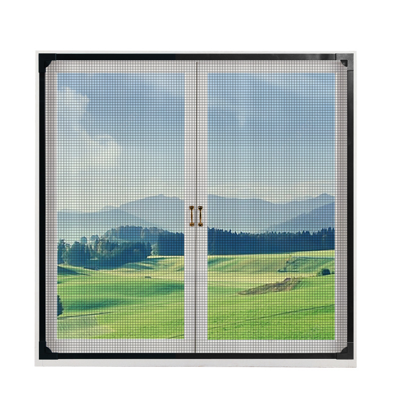 Magnetic absorción red invisible mosquito-proof pantalla de ventana de pantalla auto-conjunto sin perforación imán doméstico playa pantalla de ventana de pantalla auto-adhesiva image 5