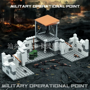 Солдаты на боевом посту военный конструктор MOC
