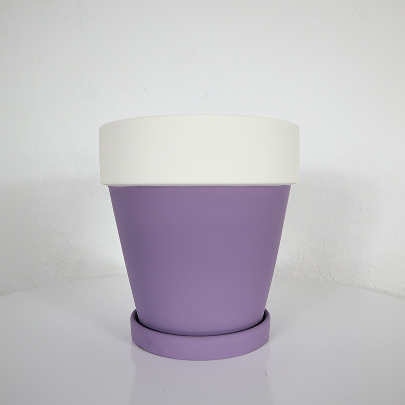 Half purple (with tray)