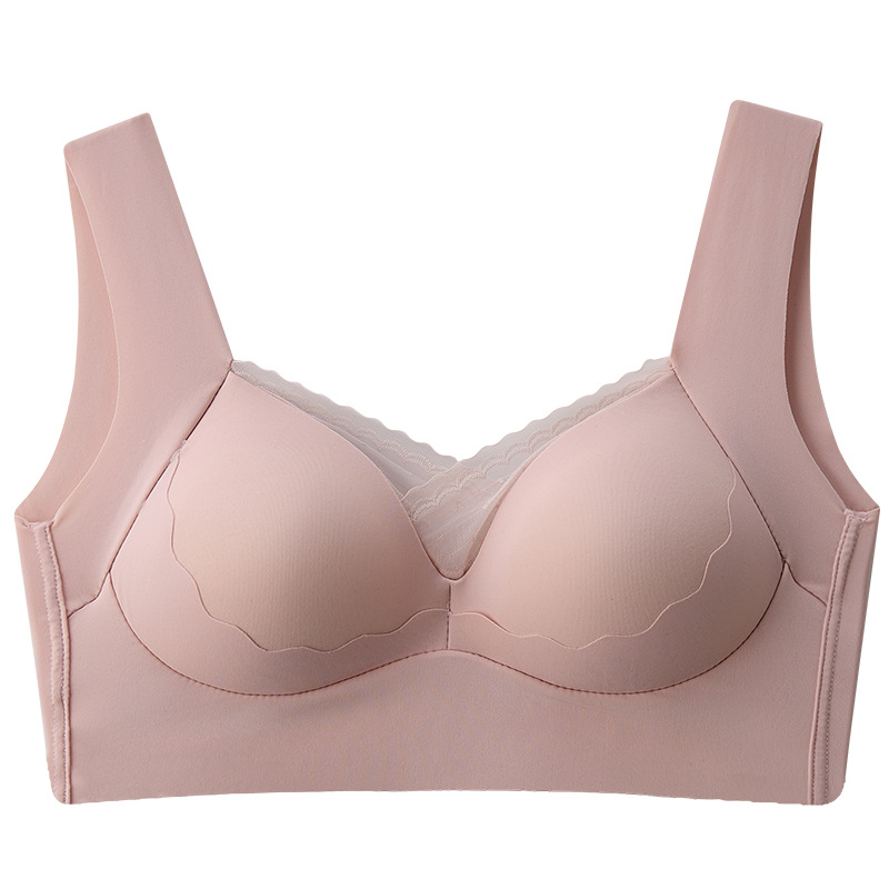 Transfronterizos de engordamiento de tamaño grande sin marcas de belleza de espalda ropa interior sin anillo de acero fijo almohadilla interna europea y americana chaleco deportivo de base femenino lote