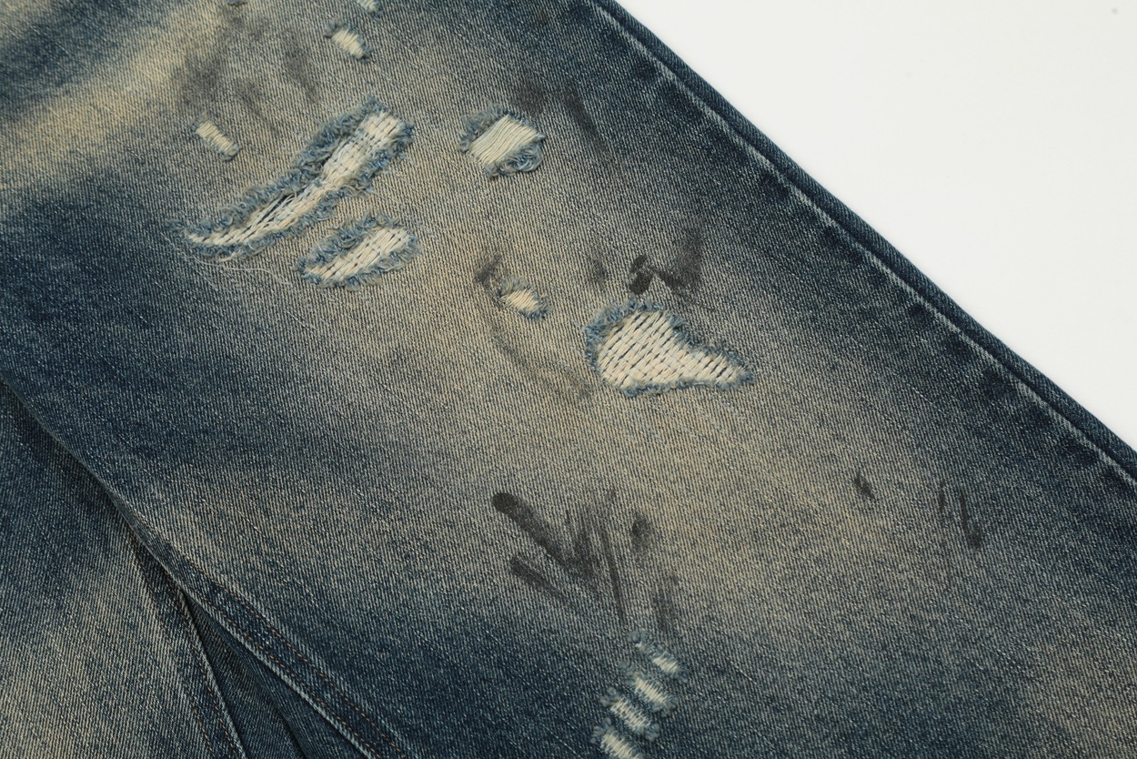 YON MODISH Herrenbekleidung 2024 Herbst Neues Produkt Meichao High Street Gewaschene und gebrauchte Cowboyhose_voghion.com