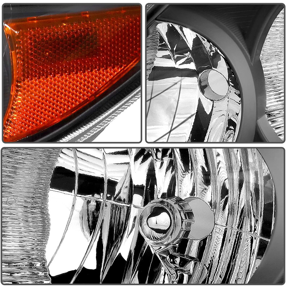 Aplicable a TOYOTA 07 / 08 / 09 / 10 Carolina negro fondo delantero delantero iluminación delantera negro delantero delantero