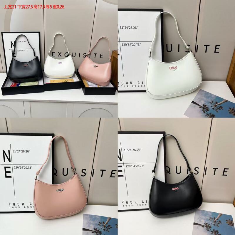 2024 New Style Fragrant Grandma Crescent Bag Women's Big Brand Fragrant Underarm Bag All-match Niche Shoulder Bag Luxury 2024 New Style Fragrant Grandma Crescent Bag Women's Big Brand Fragrant Underarm Bag All-match Niche Shoulder Bag Luxury