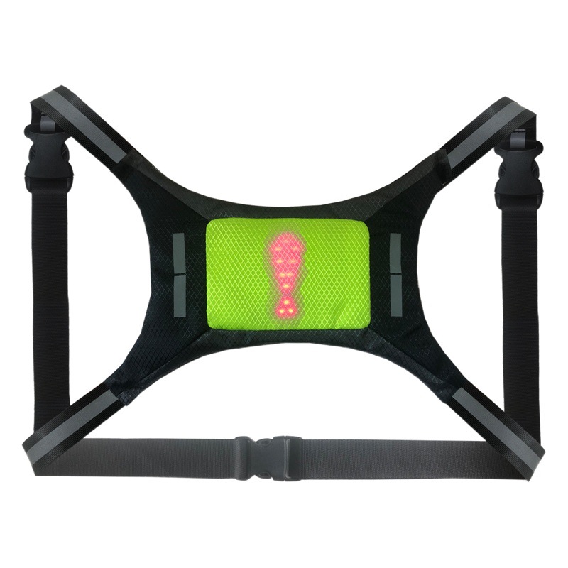 Wireless remote control LED luminous warning light cycling bag luminous bag luminous vest no LOGO factory direct sales