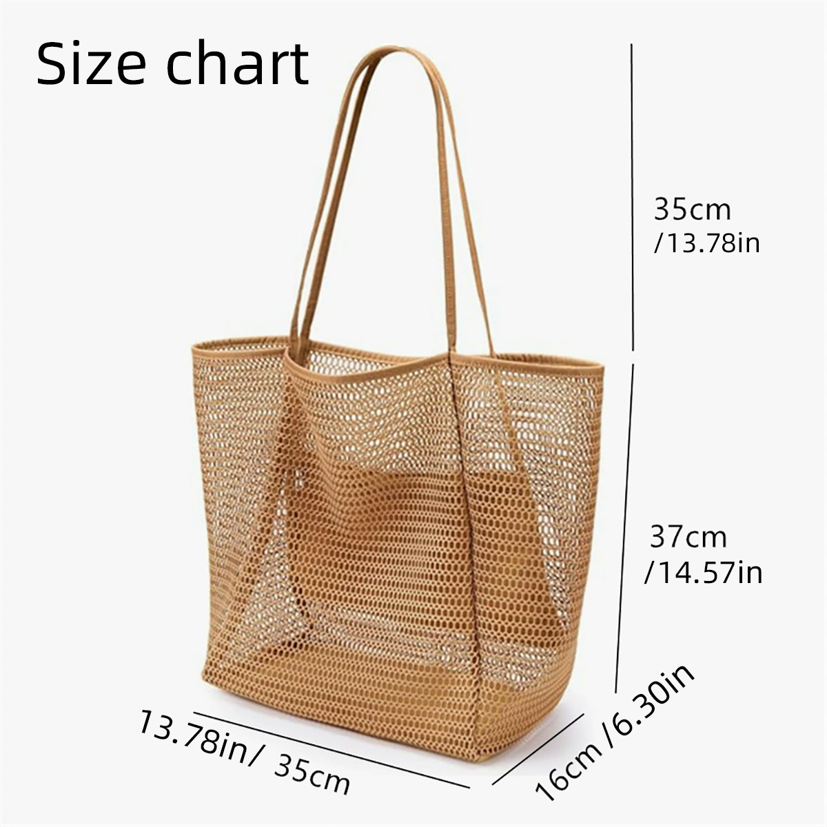 Große Strandtasche Aus Mesh Für Damen Schultertasche Tasche_voghion.com