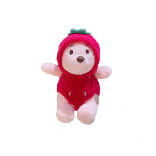 New pineapple bear doll plush pendant grabber doll wholesale street stall doll keychain plush toy