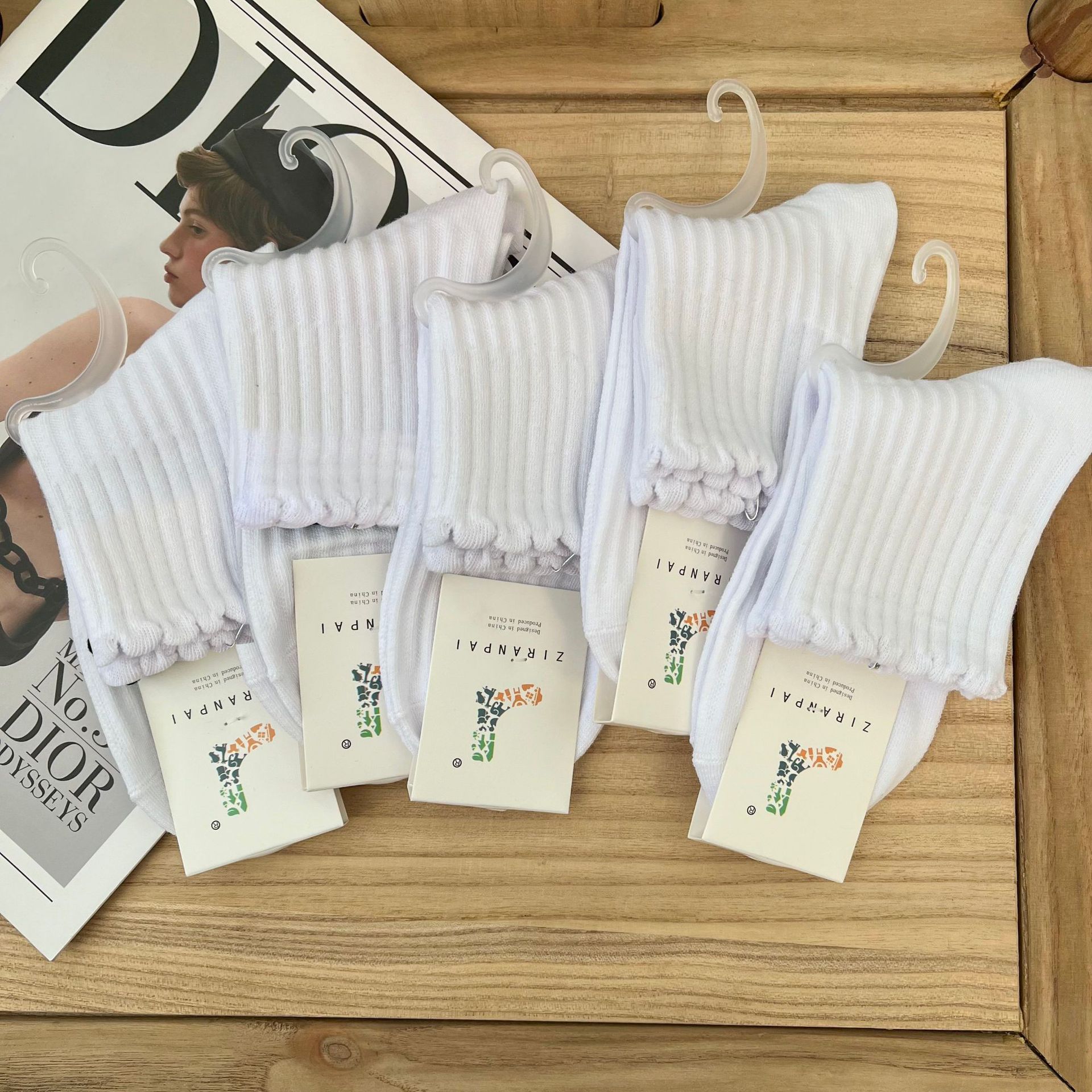 G033 흰색 양말 흰색 버블