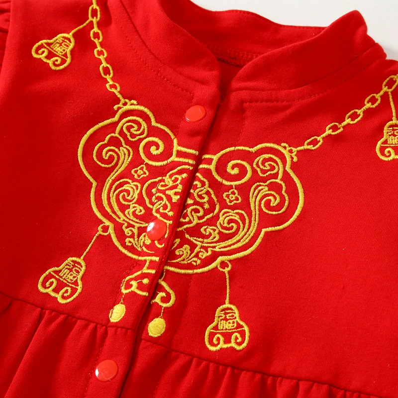  Baby full moon onesie 100-day weekly clothes baby boy Chinese style girl spring and summer festive year old Tang suit