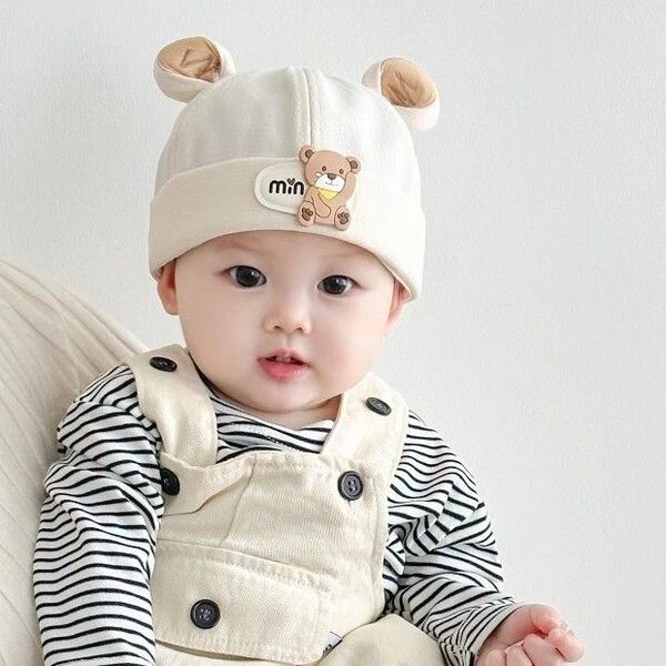 Children's cartoon spring thin breathable hat for boys girl's