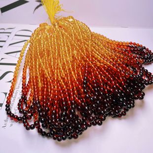 Natural Beeswax Exquisite Rainbow Chain Jewelry Accessories Genuine Amber Bracelet DIY Phone Chain Cultural Toy Geometric Shape