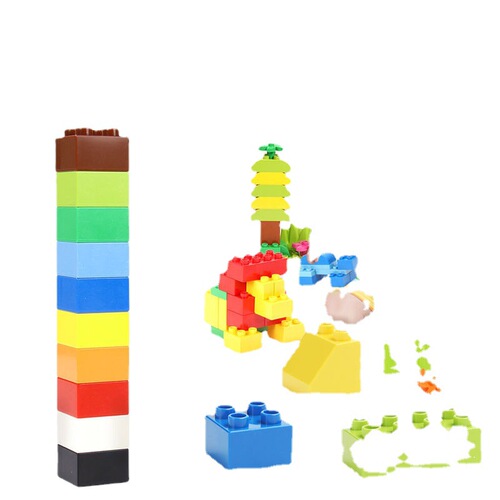 Compatible with Lego bricks children large particle assembly baby puzzle large size benefit intelligence 3 years 6 boys brain development toy
