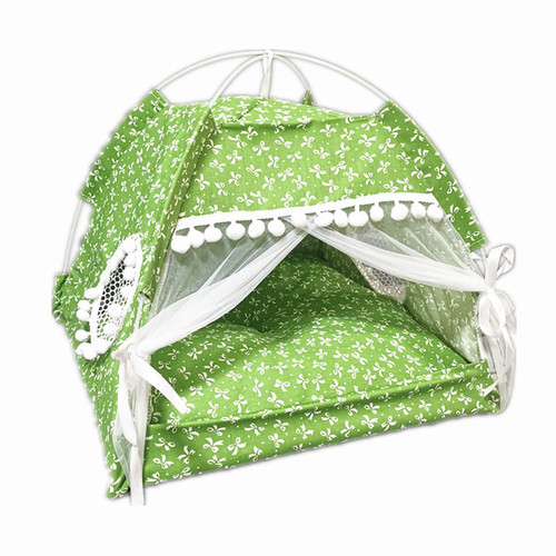 Pet Cat Tent Bed Foldable Tent Bed Closed Tent Mosquito Net Bed Removable Summer Dog Bed Dropshipping