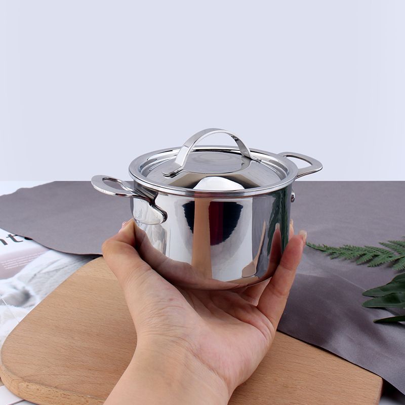 COOKONE 18 / 10 acero inoxidable 10cm mini olla de cocina