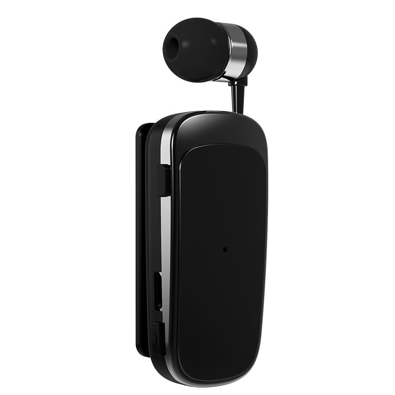 超長時間バッテリー搭載、伸縮式ケーブル付きBluetoothイヤホン、売れ筋片耳インイヤータイプ、着信時バイブレーション機能付きビジネスイヤホン|undefined