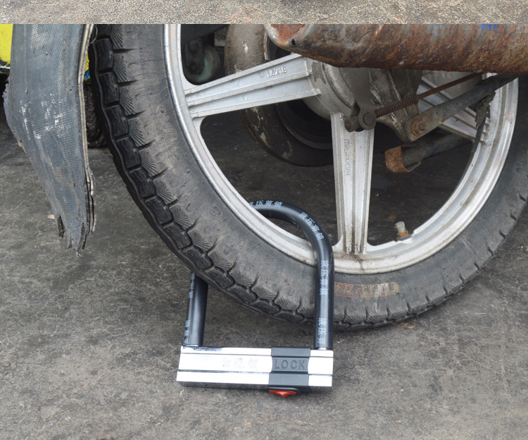 Suitable for Electric Vehicle Locks, Motorcycle Battery, Three-Wheel Bicycle Locks, Anti-Hydraulic Shear, Thickened Cross-Shaped U-Shaped Locks
